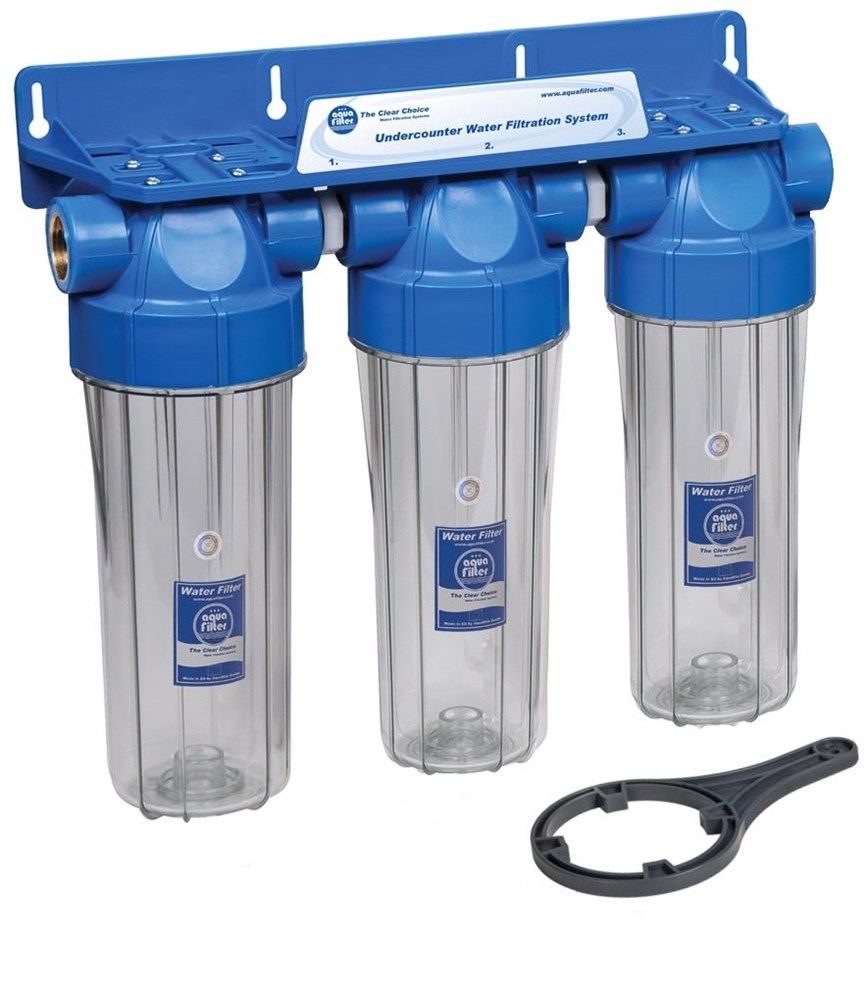 Синий фильтр для воды. Магистральный фильтр для воды sl10 1/2" Аквастиль тройной. Aquafilter fhprcl12-b-Triple. Магистральный фильтр для воды sl10. Фильтр магистральный Аквастиль 10b.
