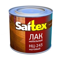 Лак мебельный Saitex НЦ-243, 1.7кг, прозрачный, матовый 81440 - фото 103080
