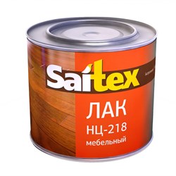 Лак мебельный НЦ-218 Saitex, 1.7кг, прозрачный, глянцевый 81438 - фото 103088
