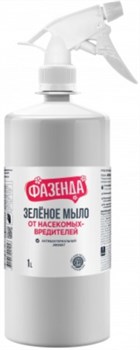 Инсектицид от тли, клеща, хлопковой совки, гусеницы Зеленое мыло Фазенда, 1л, жидкий, спрей 86196 - фото 103538