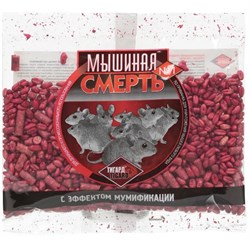 Приманка от мышей Мышиная смерть №1, с эффектом мумификации, зерно, 200г 59302 - фото 104343