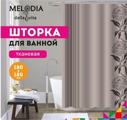 Шторка для ванной комнаты тканевая Цветочная рапсодия MZ-37, 180x180см, водонепроницаемая 82749 - фото 104613