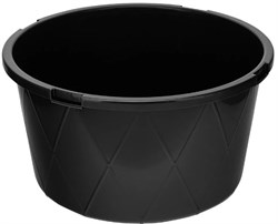 Таз строительный 150л, пластиковый, круглый, ударопрочный, черный 8347 - фото 104675