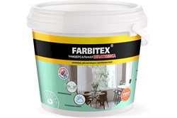 Шпатлевка (шпаклевка) универсальная FARBITEX, акриловая, для наружных и внутренних работ, 3.5кг 13568 - фото 104888
