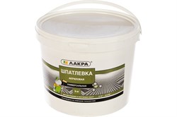 Шпатлевка (шпаклевка) универсальная ЛАКРА, акриловая, для наружных и внутренних работ, 9кг 84243 - фото 104895