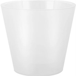 Горшок для цветов London Orchid Mini InGreen ING1552БЛПЕРЛ, 1л, диаметр 125мм, пластиковый, белый перламутр, с дренажной вставкой 88574 - фото 105043
