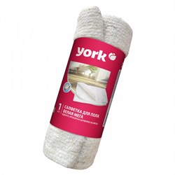 Тряпка для пола YORK 0222300 Мега, 80x100см, х/б, белая 83965 - фото 105553