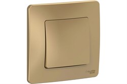 Выключатель SYSTEM ELECTRIC Blanca ВLNVS010104, одноклавишный, встраиваемый, титан 41381 - фото 106190