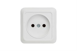 Розетка IN HOME BolLeto 7022, одноместная, накладная, белая, без заземления 47724 - фото 106717