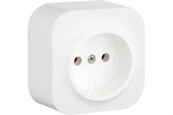 Розетка LEGRAND Quteo 782210, одноместная, накладная, белый лед, без заземления 6120 - фото 106728