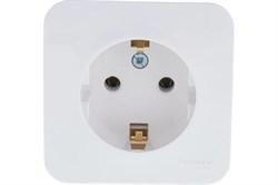 Розетка SYSTEM ELECTRIC Blanca BLNRA010111, одноместная, накладная, белая, с заземлением 41388 - фото 106792