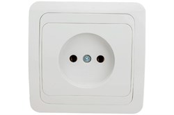 Розетка IN HOME Classico 2022, одноместная, встраиваемая, белая, без заземления 48333 - фото 106979