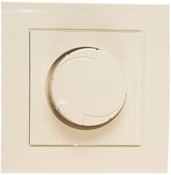 Диммер (светорегулятор) Universal Бриллиант, 500Вт, встраиваемый, слоновая кость 21768