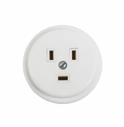 Розетка для электроплиты Rexant 11-8520, одноместная, 40А, 250В, IP20, накладная, белый, с заземлением 52644 - фото 107274