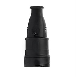 Розетка стационарная SmartBuy SBE-16-S07-R, одноместная, 2P+E, 16А, 220-240В, IP44, переносная, каучук, черный, с защитной крышкой 51160 - фото 107346