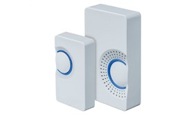 Звонок беспроводной NAVIGATOR NDB-A-DC03-1V1-WH, с кнопкой, 100м, 36 мелодий, белый 69911 - фото 107427