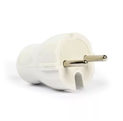 Вилка прямая SmartBuy SBE-10-P04-w, 10А, 250В, IP20, без заземления, белая 54399 - фото 107534