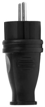 Вилка прямая SmartBuy SBE-16-P07-R, 2Р+РЕ, 16А, 220-240В, IP44, с заземлением, каучук 54421 - фото 107542