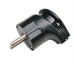 Вилка угловая IN HOME 4210, 16A, 220-230В, IP20, с заземлением, черная 62898 - фото 107659