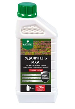 Удалитель мха PROSEPT, 1л, жидкость, готовый состав 86067 - фото 108177