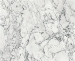Деталь мебельная ЛДСП, Мрамор Каррара, 16x600x1000мм, кромка с 4-х сторон 90306 - фото 108632