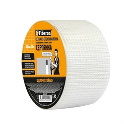 Сетка стеклотканевая самоклеящаяся малярная (серпянка) Fiberon SMF040T, 43ммx20м 87036 - фото 108762