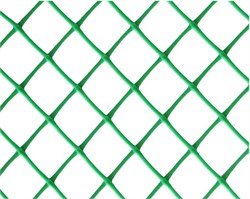 Сетка заборная З-40/1,5/10, ячейка 40x40мм, высота 1.5м, пластиковая, зеленый, в рулоне 10м 80204 - фото 108789