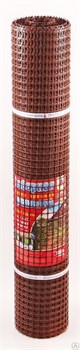 Сетка-решетка садовая СР-15/1/20, ячейка 15x15мм, высота 1м, пластиковая, коричневая, в рулоне 20м, на метраж 51098 - фото 108813