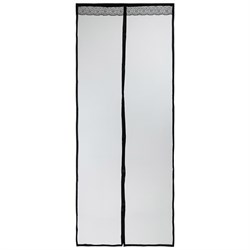 Штора/сетка москитная Птички на дверь, 90x210см, на магнитах и кнопках, черный 86518 - фото 108819