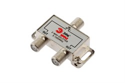 Разветвитель (делитель) антенный, ЭРА ТВ Simple DSF01, на 2 выхода, под F-разъем 74746 - фото 108960