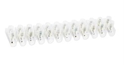 Колодка клеммная Navigator 71 001 NTB-UPE-S12-3/WH, 12х2.5мм, 12 пар, 3А, полиэтилен, белый 10332 - фото 109682