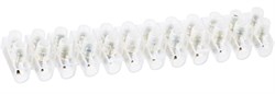 Колодка клеммная Navigator 71004 NTB-UPE-S12-15/WH, 4х12мм2, 12 пар, 15А, полиэтилен, белый 50394 - фото 109687