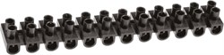 Колодка клеммная Navigator 71012 NTB-UPP-S12-5/BL, 1.5х6мм2, 12 пар, 5А, полиэтилен, черный 50341 - фото 109693