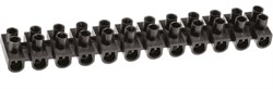 Колодка клеммная Navigator 71014 NTB-UPP-S12-15/BL, 4х12мм2, 12 групп, 15А, полиэтилен, черный 50406 - фото 109694
