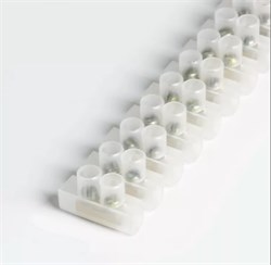 Колодка клеммная Smartbuy (ЗВИ) SBE-tb-15-12, 4х10мм2, 12 пар, 15А, 12мм, полиэтилен, белый 54416 - фото 109712