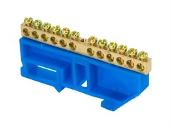 Шина "N" нулевая EKF PROxima sn0-63-12, 12 групп, 6х9мм, на DIN-рейку 58982 - фото 109761