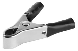 Зажим крокодил 75мм, 30A, черный 32012