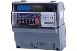 Счетчик электроэнергии ИНКОТЕКС Меркурий 201.5, однофазный, однотарифный 15829 - фото 110189
