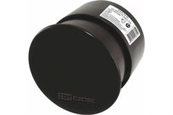 Разъем РШ-ВШ TDM SQ1812-0001 3Р+РЕ, 380В, открытой установки, круглый, карболит, черный 8030 - фото 110767