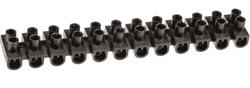 Колодка клеммная Navigator 71013 NTB-UPP-S12-10/BL, 2.5х10мм2, 12 пар, 10А, полиэтилен, черный 50393 - фото 110954