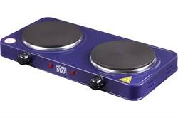 Плита электрическая HOMESTAR HS-1104 Сапфир, 2 конфорки, диск, 1кВт 69310