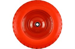 Колесо ECO WB-P124 полиуретановое, с подшипником 20мм, диаметр 340мм, для тачки с осью 20х90мм 90644