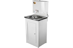 Умывальник дачный ВИХРЬ Люкс, 17л, с подогревом, нержавеющая мойка, белый 86979