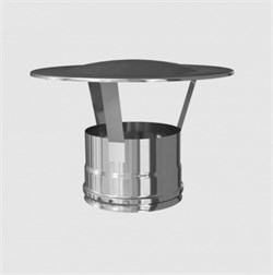 Зонт для дымохода диаметр 115мм, нержавеющая сталь (AISI 430/0.5мм) 91252