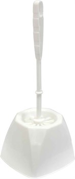 Ерш для туалета IDEA М5011 Блеск Гранд, напольный, пластиковый, с подставкой, белый 90190