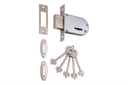 Замок врезной VETTORE 700CR, без ручек, хром, сувальдный 78939