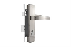 Замок врезной НОРА-М ЗВ №106-85 К, с ручками, матовый хром, сувальдный 56113