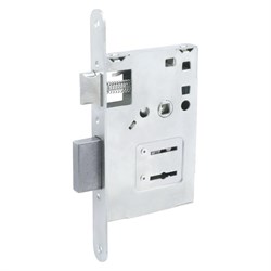 Замок врезной ПТИМАШ ЗВ 9-4, без ручек, хром, сувальдный 89182