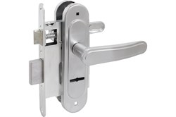 Замок врезной ПТИМАШ ЗВ 9-4.03, с ручками, хром, сувальдный 89173