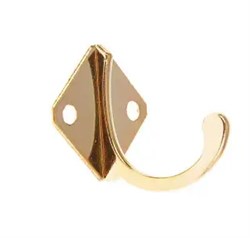 Крючок 1-рожковый малый, золото 74936